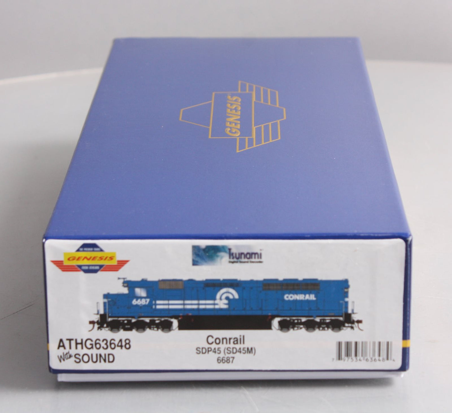 Athearn G63648 HO Conrail SDP45 Diesel Loco w/DCC & Sound #6685