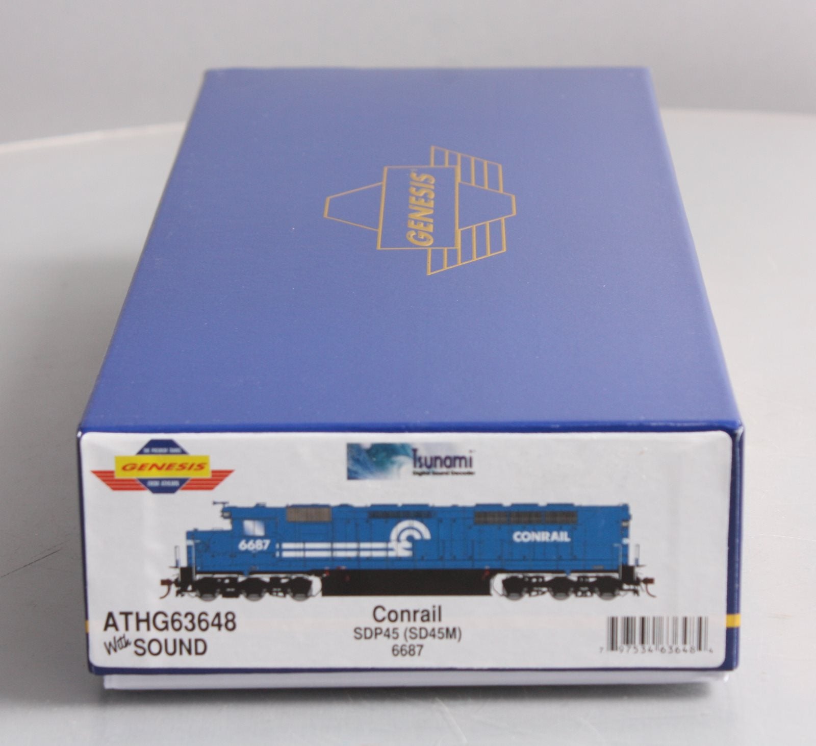 Athearn G63648 HO Conrail SDP45 Diesel Loco w/DCC & Sound #6685