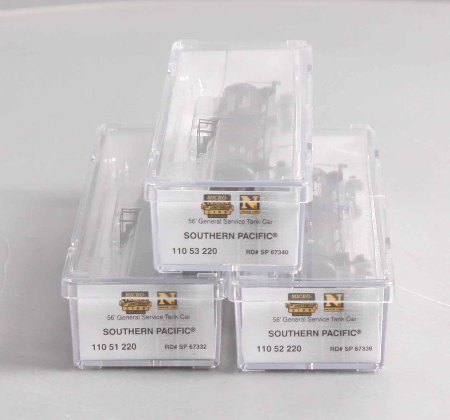 Micro-Trains 99305870 N Scale Southern Pacific Weathered Tank Car (Set of 3) LN/Box