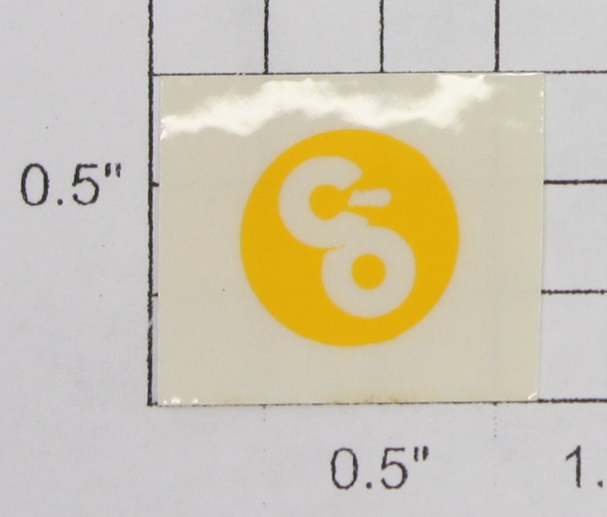 Lionel 624-4 Yellow "Chesapeake & Ohio" Logo Sticker Decal with Adhesive