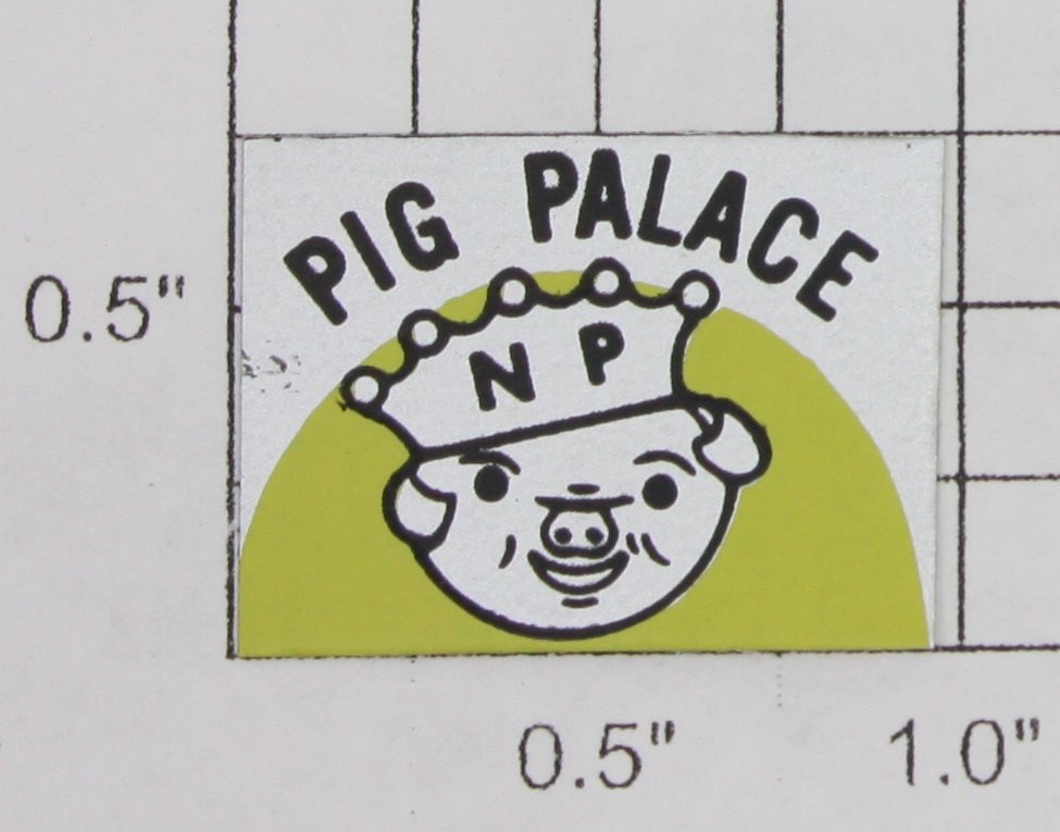 Lionel 7808-1 Northern Pacific "Pig Palace" Sticker Decal with Adhesive