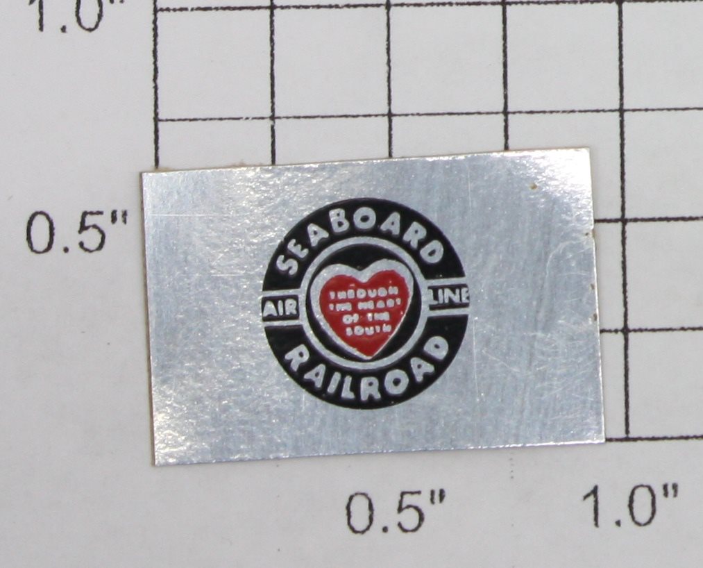 Lionel 601-41 Silver "Seaboard Railroad" Sticker Decal