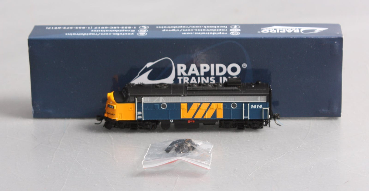 Rapido Trains 530536 N Via Rail Canada FP9A VIA Rail Canada #1414 w/sd