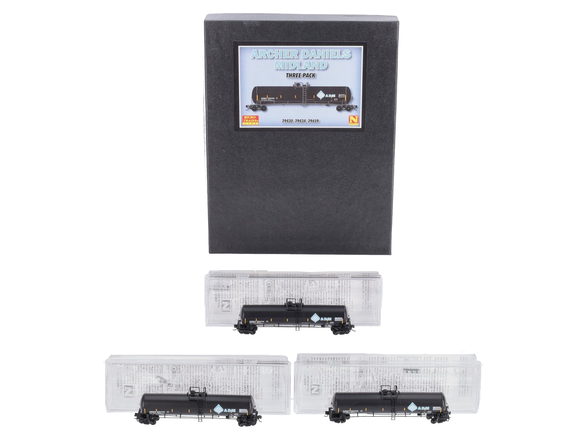 Micro-Trains 99300180 N Scale ADM Tank Car (Set of 3) LN/Box