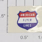 American Flyer 500-06 Red White Blue "American Flyer" Shield Sticker Decal