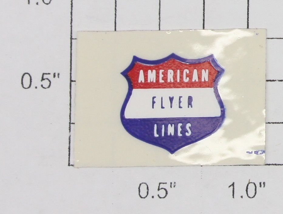 American Flyer 500-06 Red White Blue "American Flyer" Shield Sticker Decal
