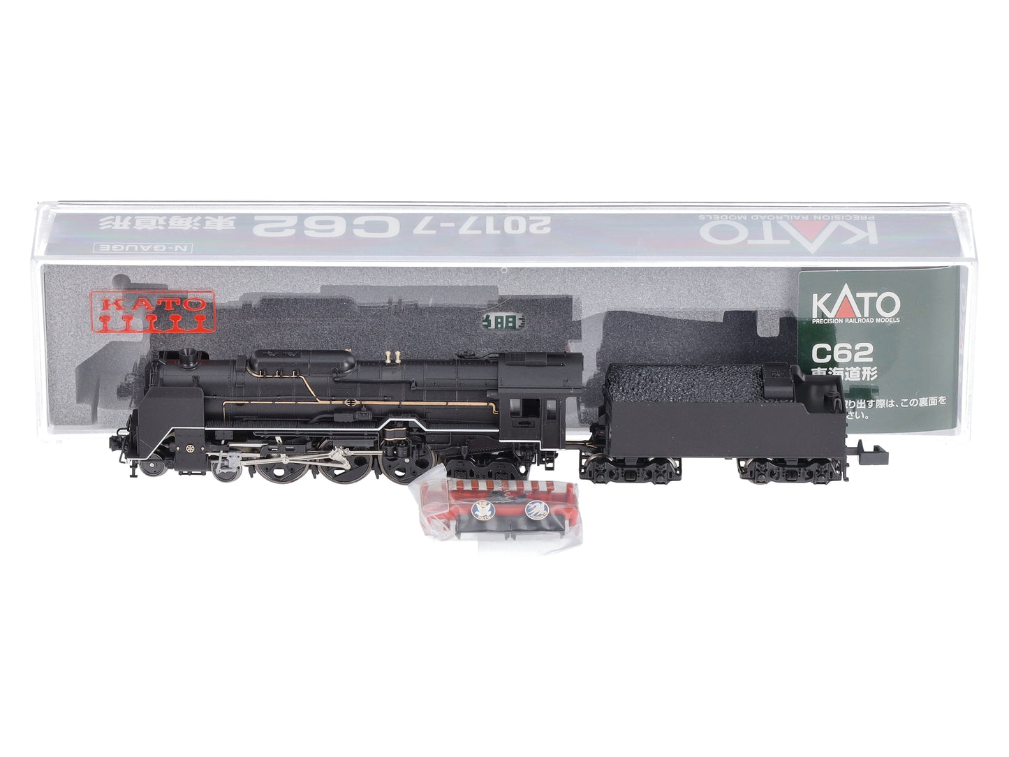 Kato 2017-7 N Japanese National Railways Tokaido Line JR C62 Steam Locomotive
