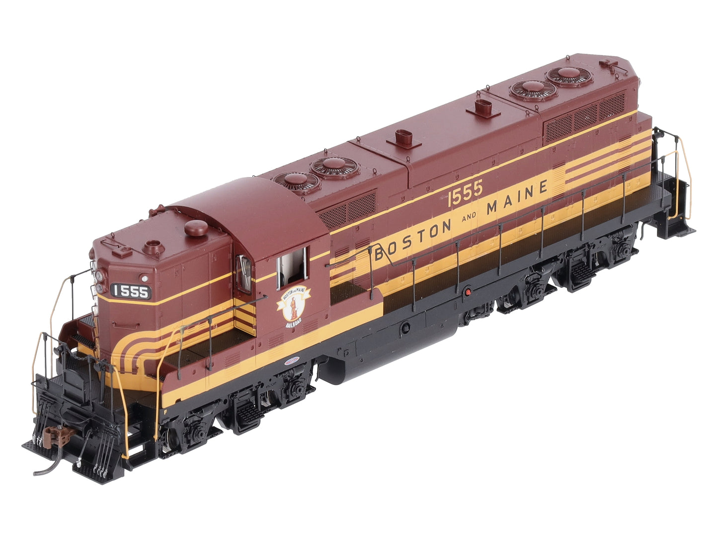Athearn G62924 HO Boston and Maine GP7 with Hep, with DCC & Sound #1555