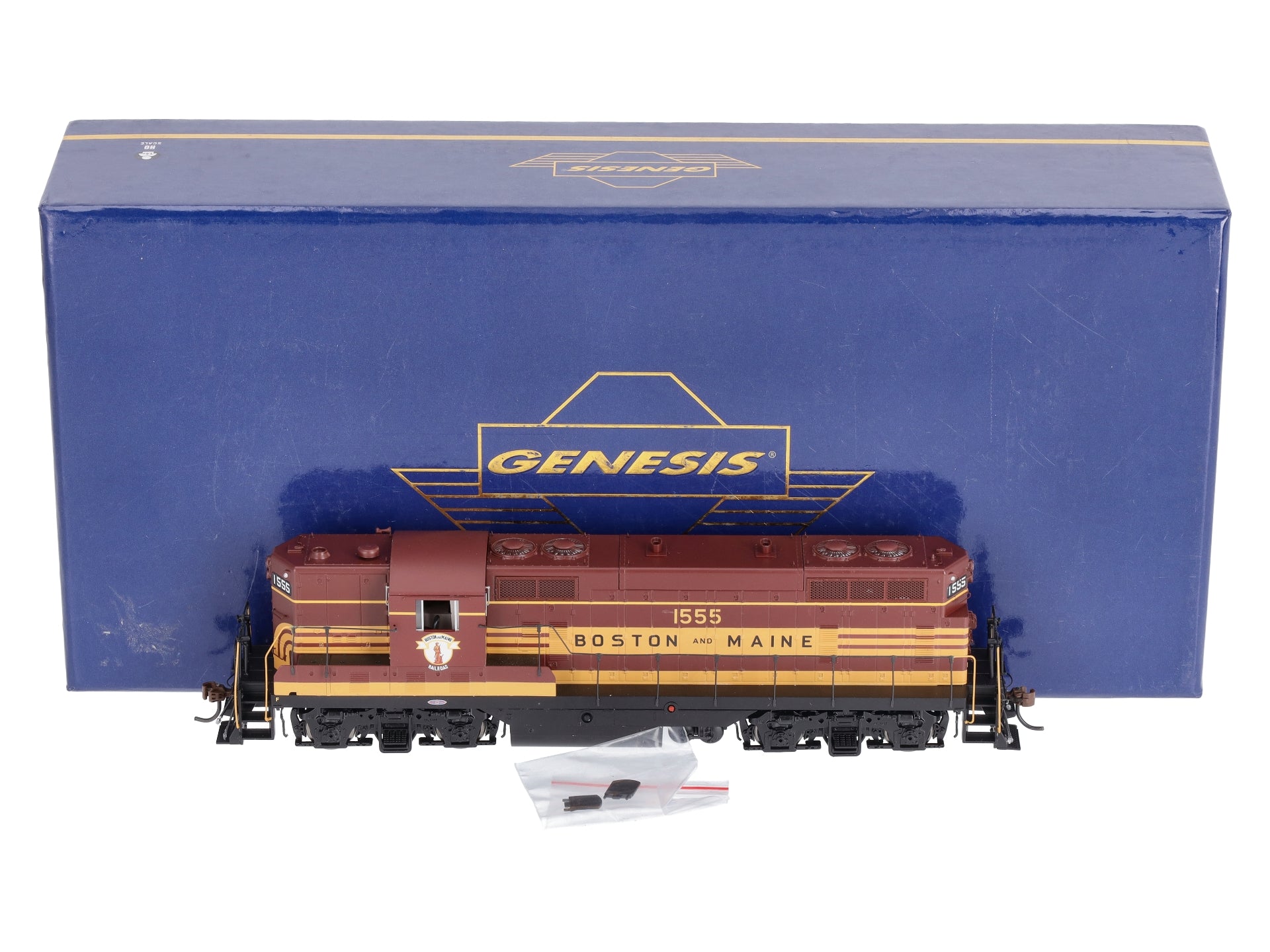 Athearn G62924 HO Boston and Maine GP7 with Hep, with DCC & Sound #1555
