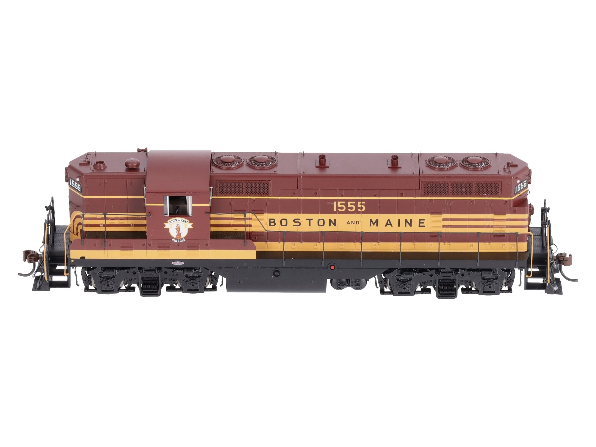 Athearn G62924 HO Boston and Maine GP7 with Hep, with DCC & Sound #1555
