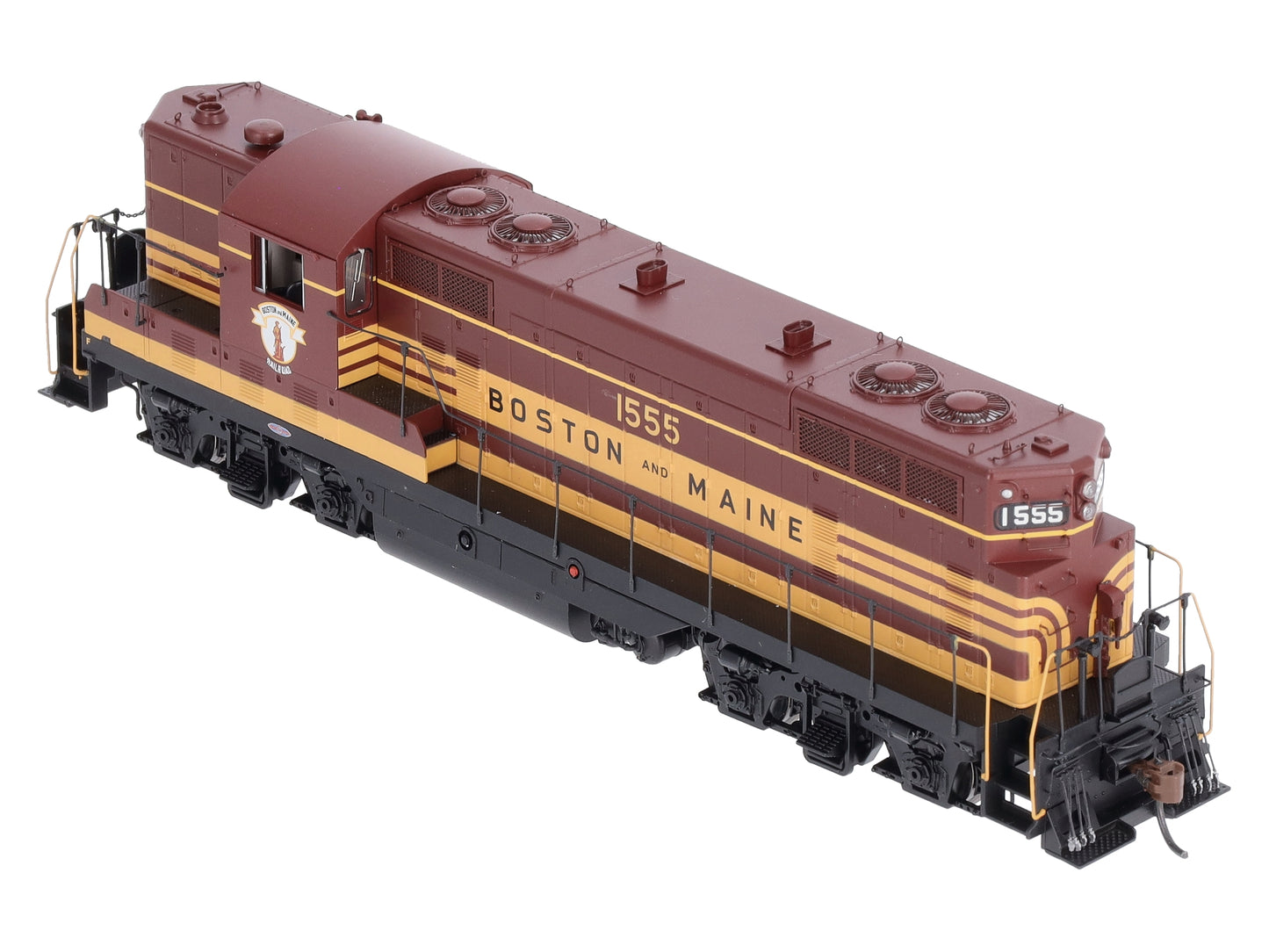 Athearn G62924 HO Boston and Maine GP7 with Hep, with DCC & Sound #1555