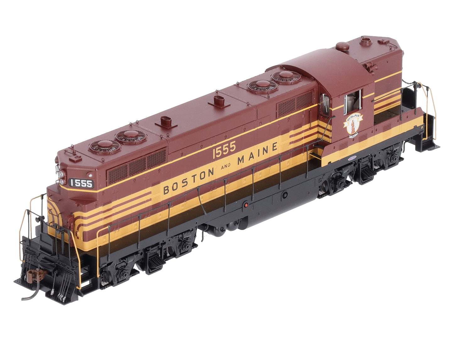 Athearn G62924 HO Boston and Maine GP7 with Hep, with DCC & Sound #1555