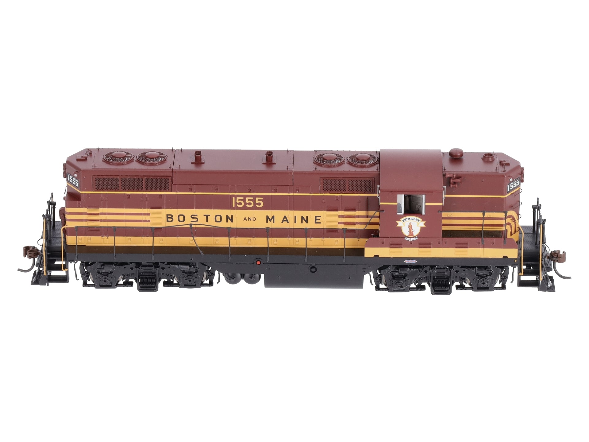Athearn G62924 HO Boston and Maine GP7 with Hep, with DCC & Sound #1555