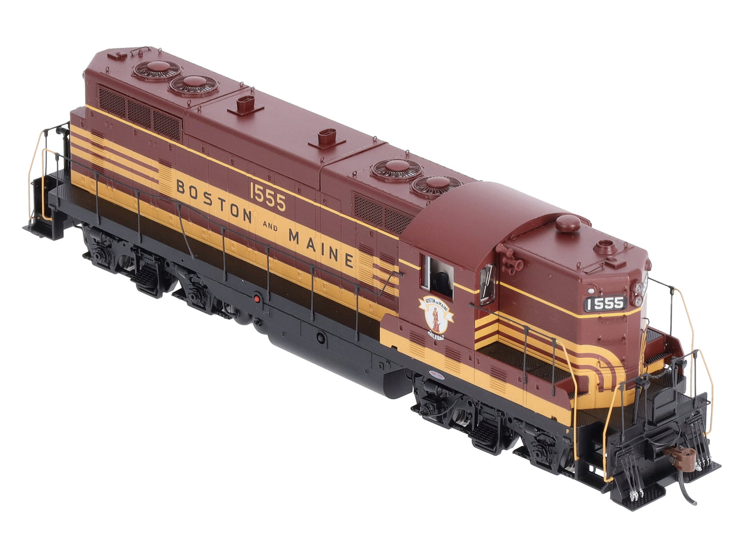 Athearn G62924 HO Boston and Maine GP7 with Hep, with DCC & Sound #1555