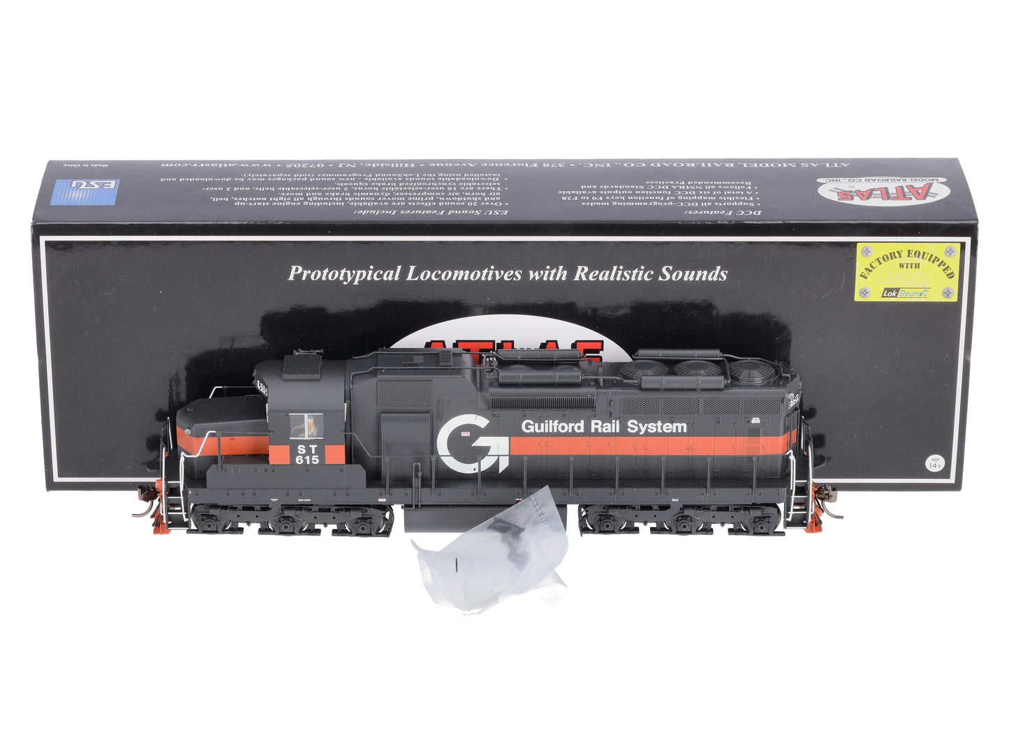 Atlas 10003737 HO Guilford Rail System SD-26 Diesel Locomotive Standard DC #615
