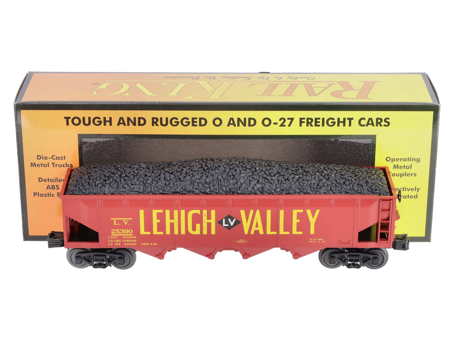 MTH 30-75668 Lehigh Valley 4-Bay Hopper Car