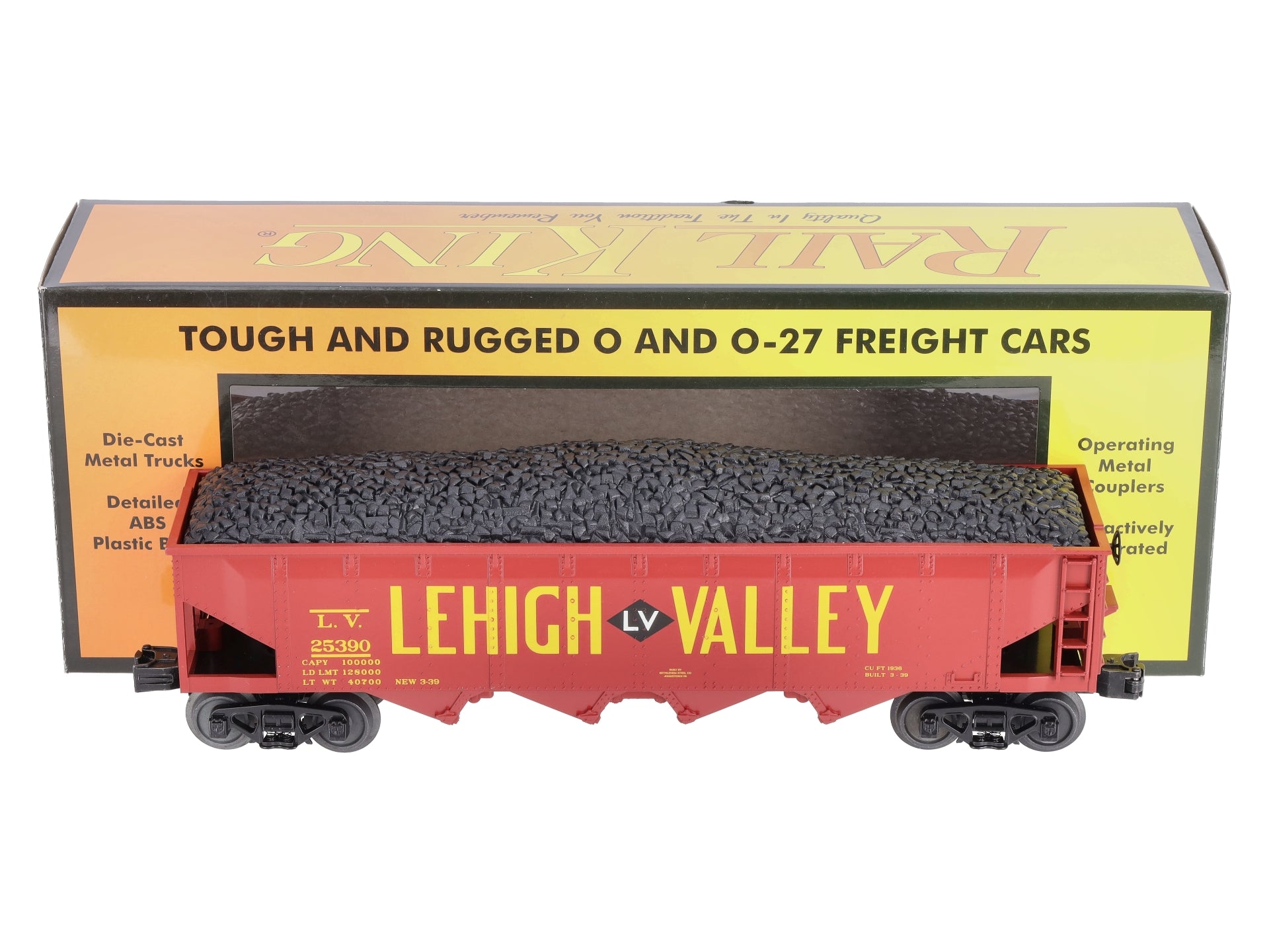 MTH 30-75668 Lehigh Valley 4-Bay Hopper Car