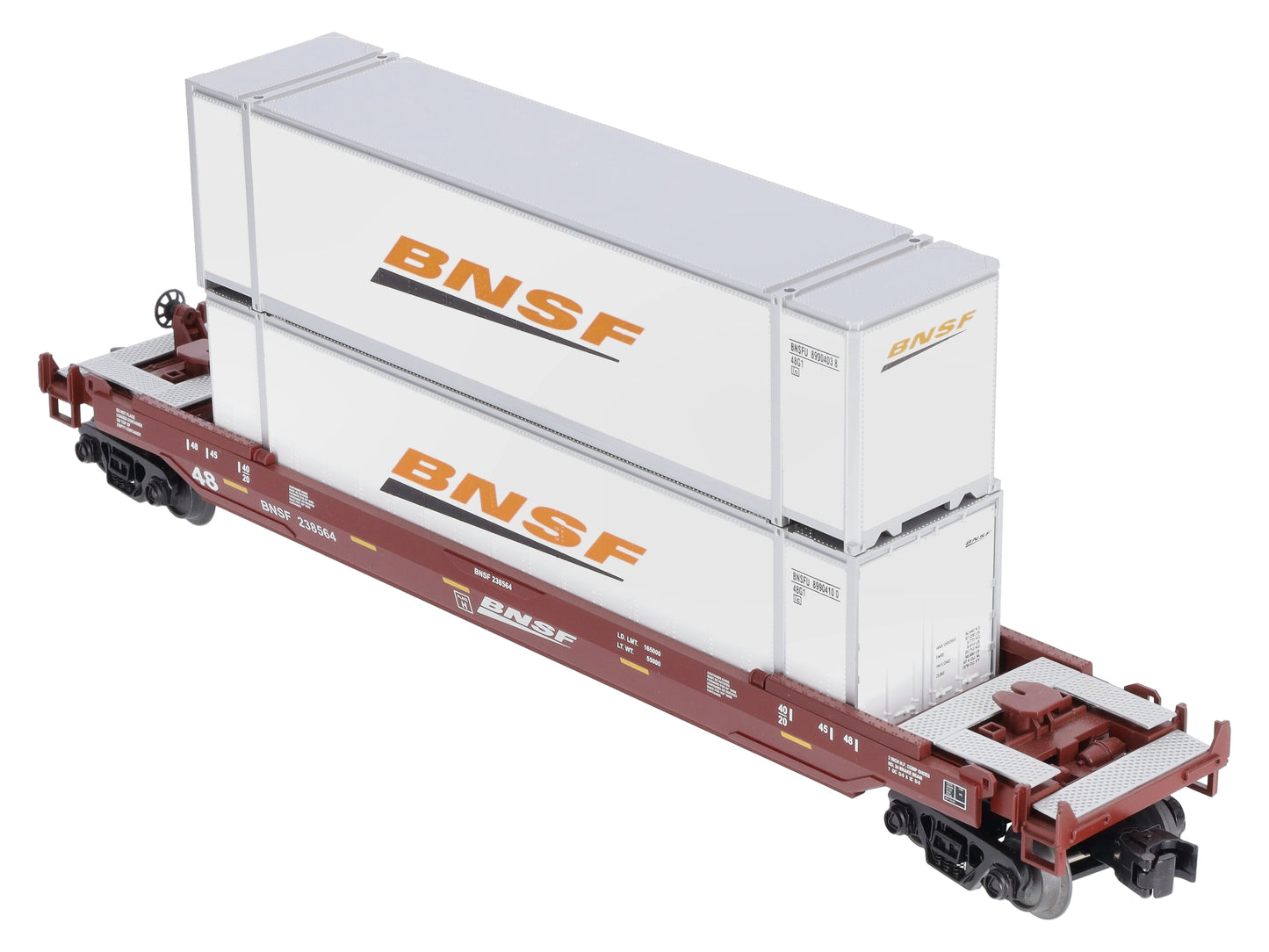 MTH 30-4206B O Burlington Northern & Santa Fe Husky Stack Car #238564 LN/Box