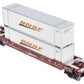 MTH 30-4206B O Burlington Northern & Santa Fe Husky Stack Car #238564 EX/Box