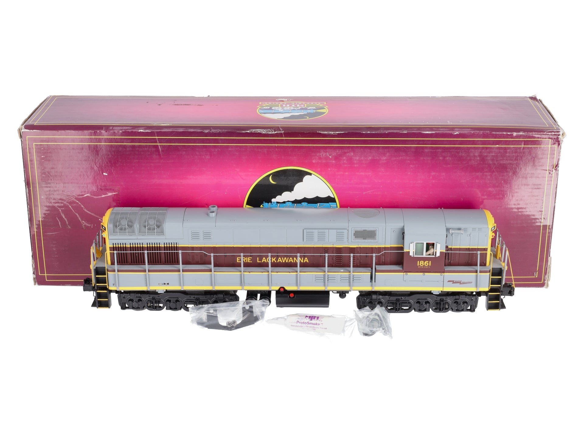 MTH 20-20381-1 O Erie Lackawanna FM Trainmaster Diesel Loco w/ P-S 3.0 #1861