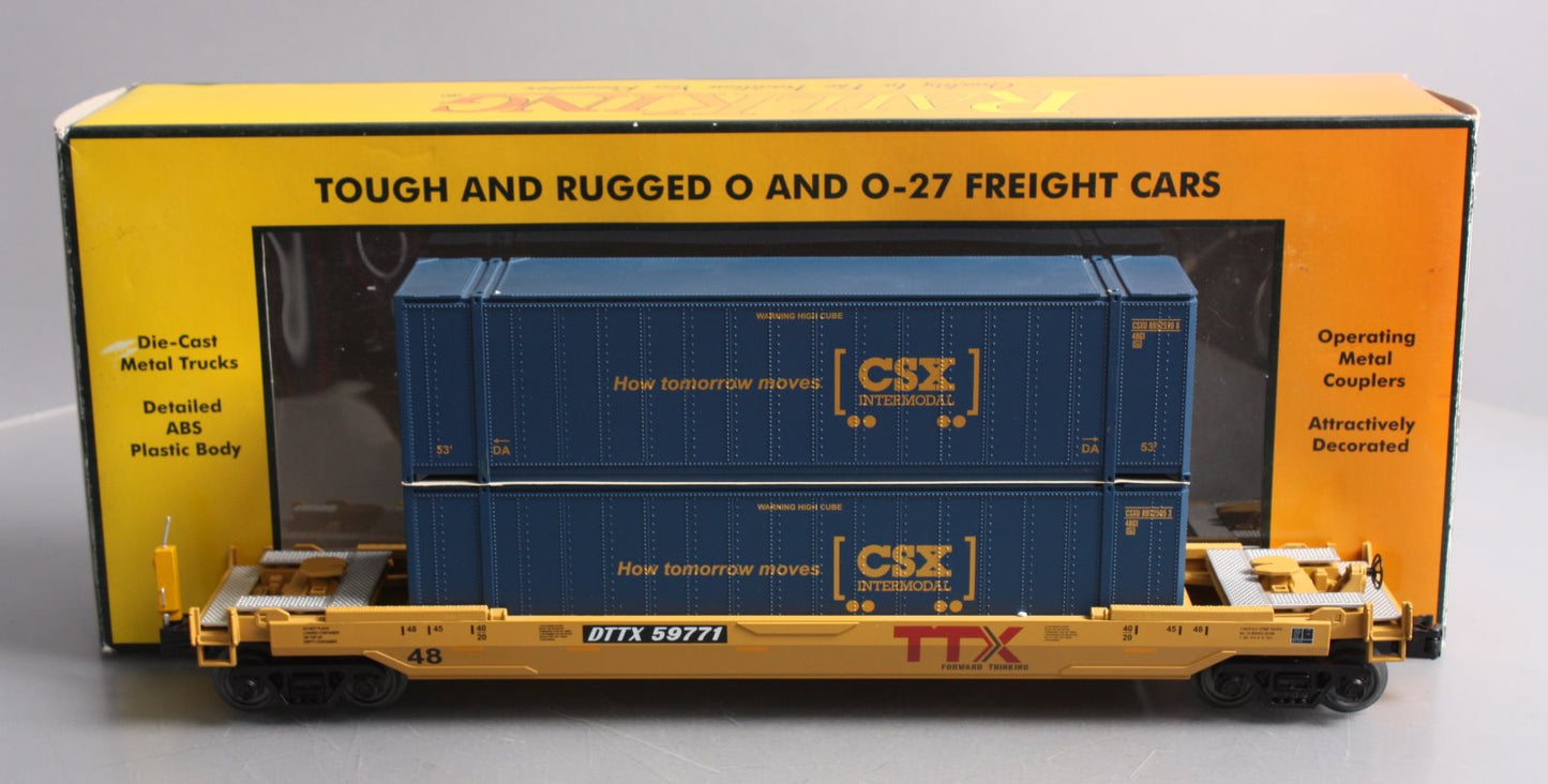 MTH 30-76544 O TTX Husky Stack Car w/ETD