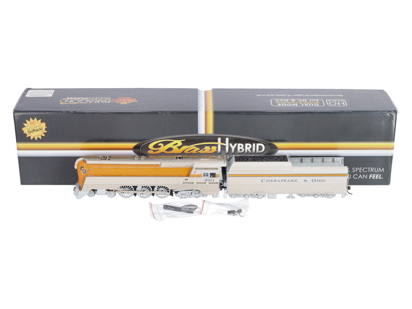 Broadway Limited 4550 HO C&O Class L-1 Hudson Steam Locomotive & Tender #490