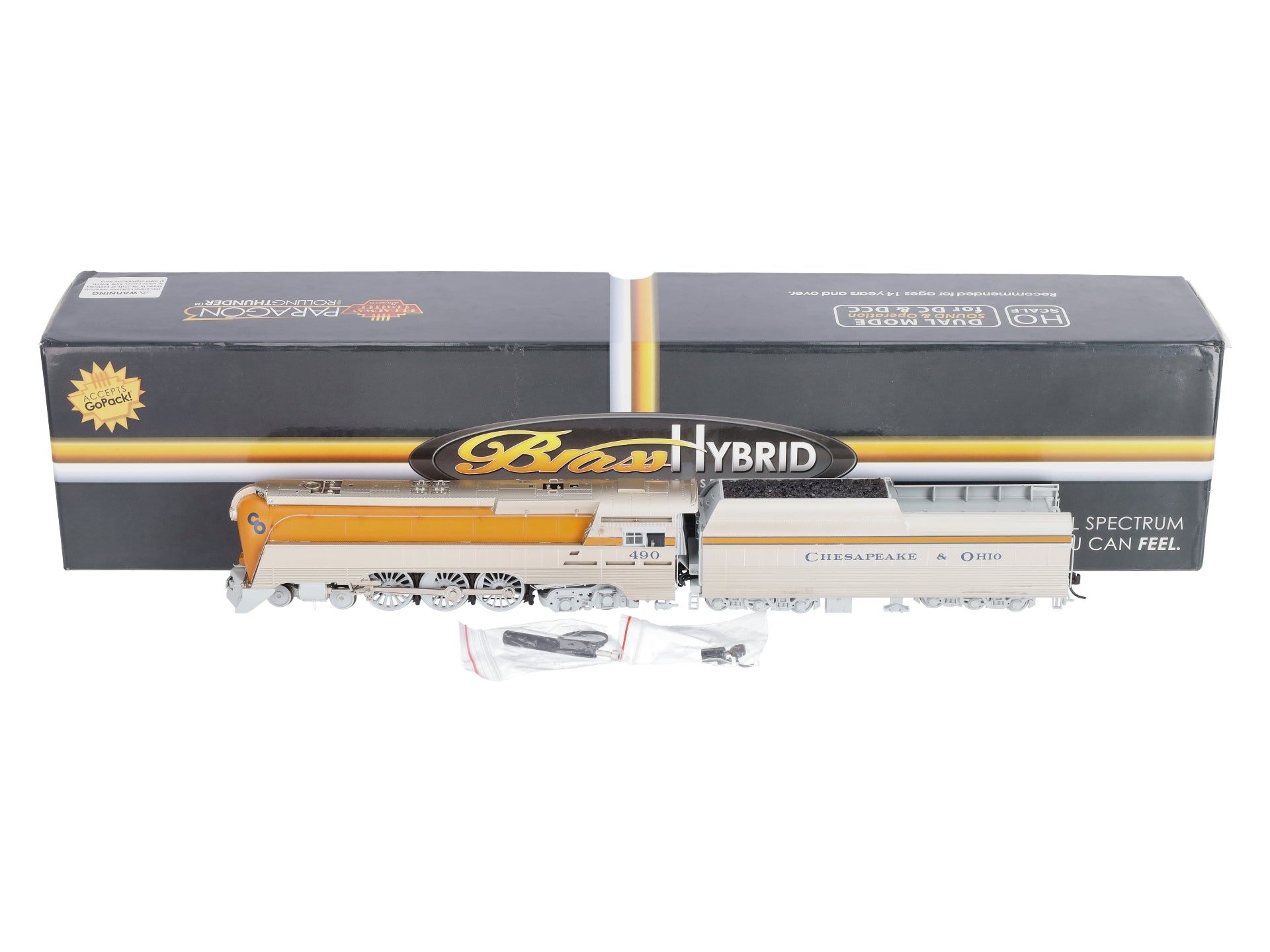 Broadway Limited 4550 HO C&O Class L-1 Hudson Steam Locomotive & Tender #490