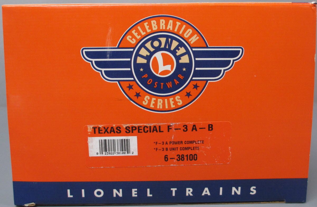 Lionel 6-38100 O Gauge Texas Special F3 A&B Diesel Set #2245 NIB