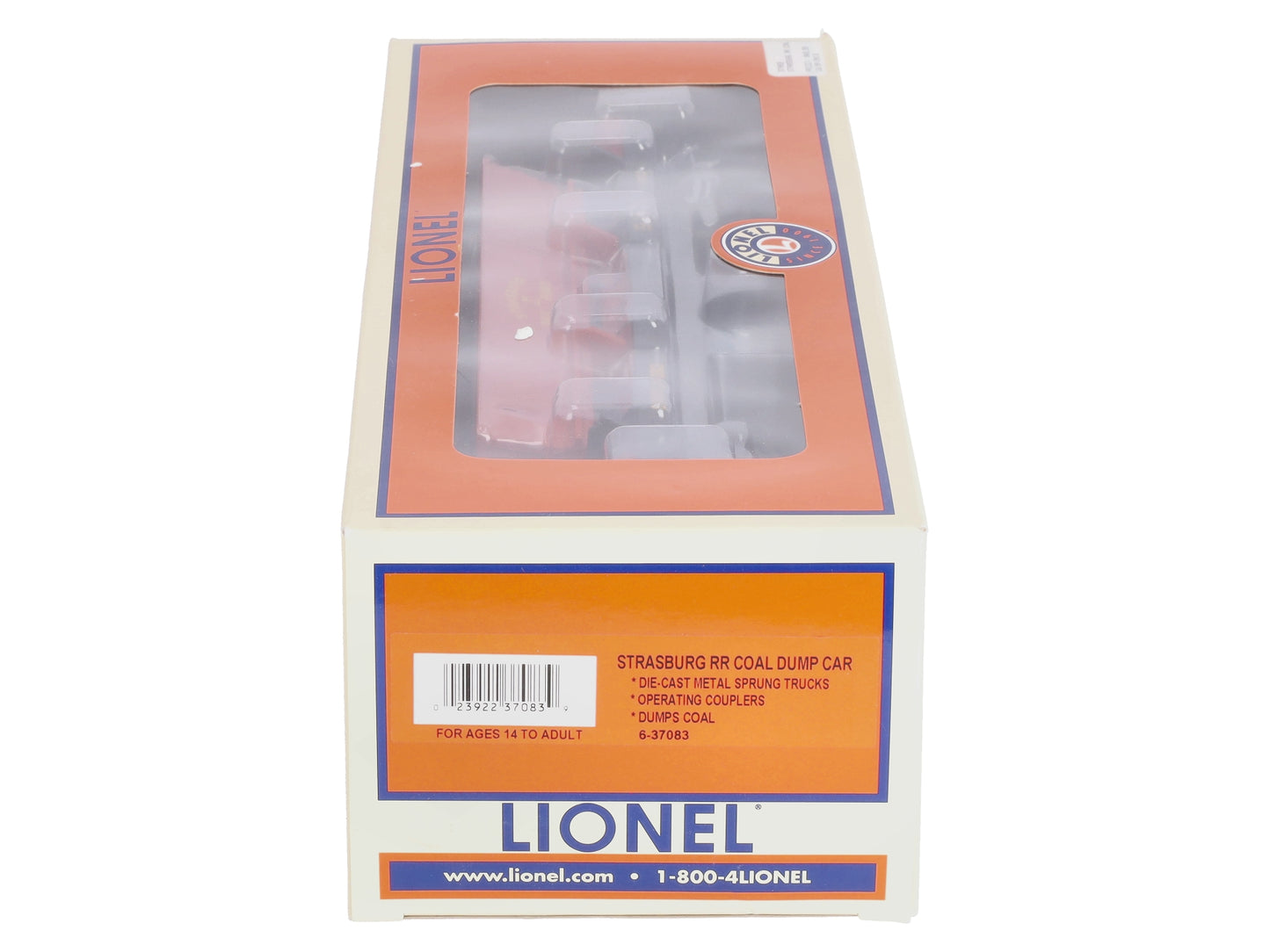 Lionel 6-37083 O Scale Strasburg Coal Dump Car #37083