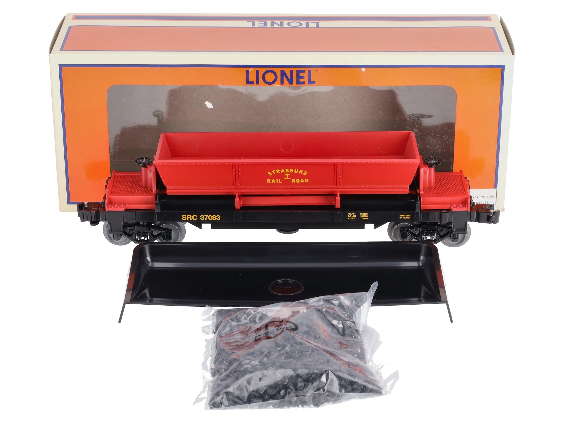 Lionel 6-37083 O Scale Strasburg Coal Dump Car #37083