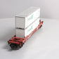MTH 30-76624 O Burlington Northern Santa Fe Husky Stack Well Car w/ Load #230025