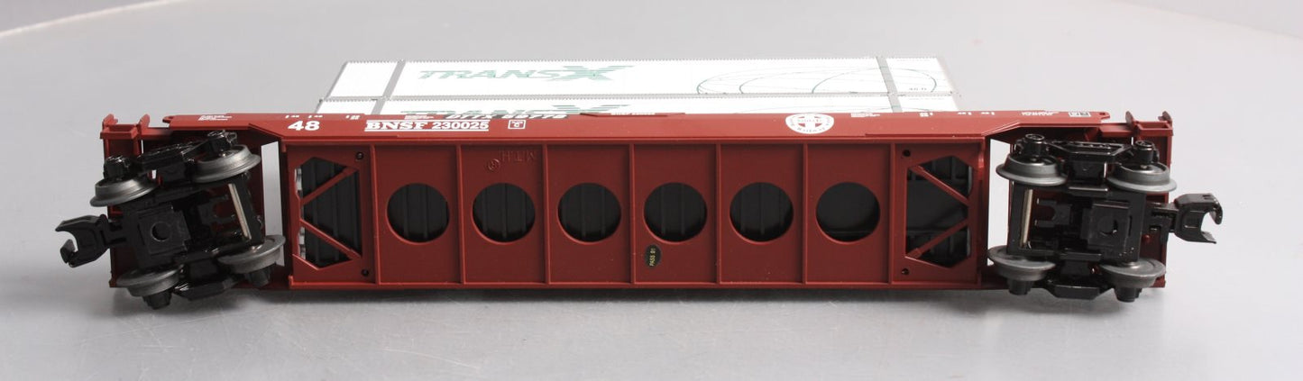 MTH 30-76624 O Burlington Northern Santa Fe Husky Stack Well Car w/ Load #230025