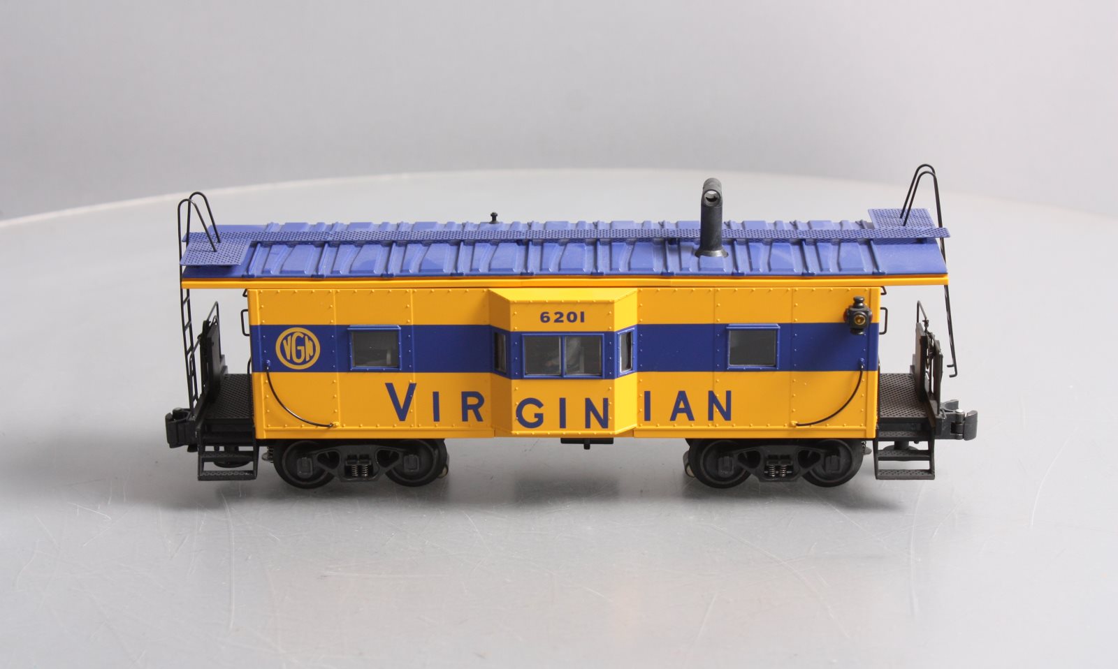 K-Line K612-4461 O Virginian Illuminated Bay-Window Smoking Caboose #6201 LN/Box