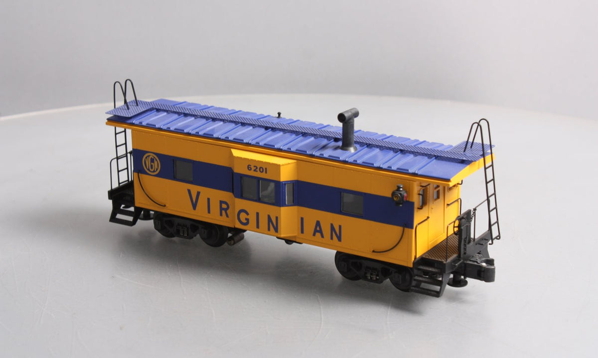 K-Line K612-4461 O Virginian Illuminated Bay-Window Smoking Caboose #6201 LN/Box