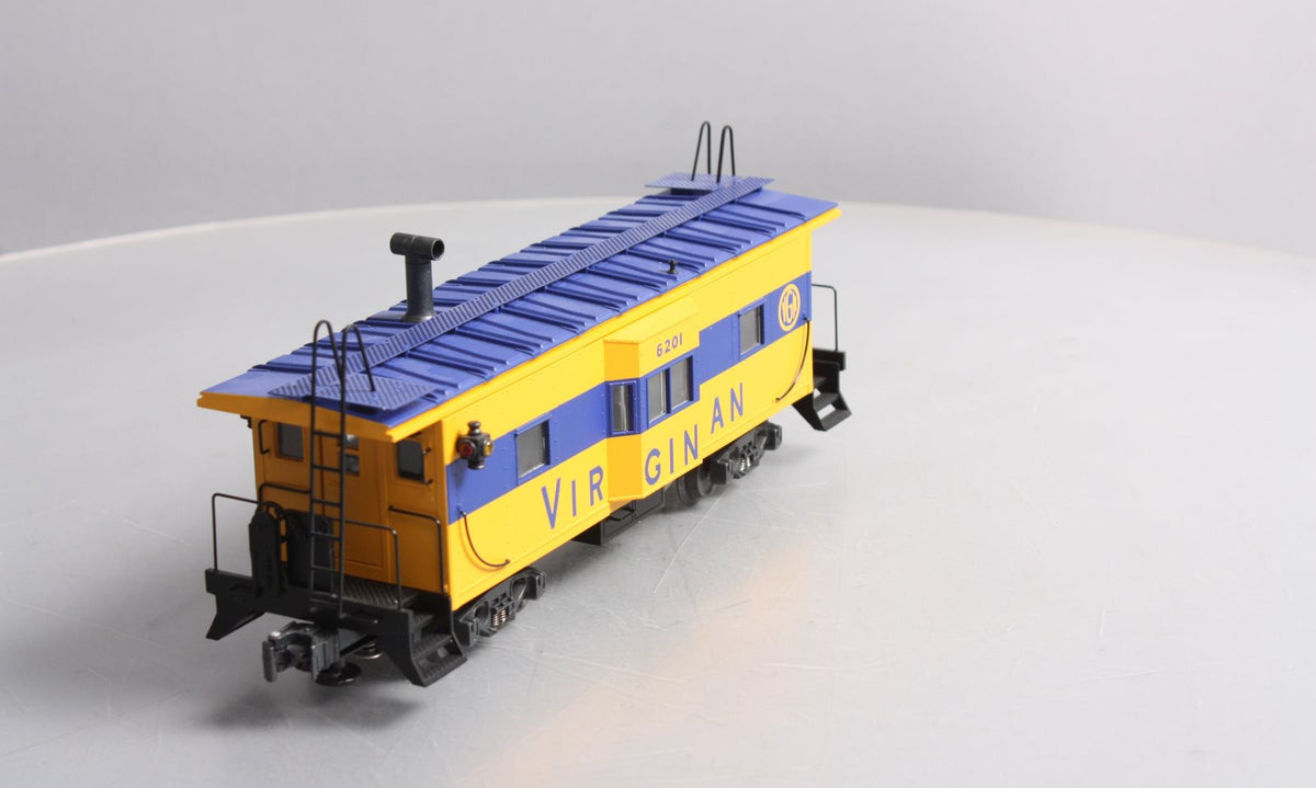 K-Line K612-4461 O Virginian Illuminated Bay-Window Smoking Caboose #6201 LN/Box