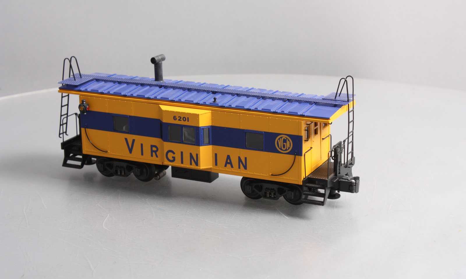 K-Line K612-4461 O Virginian Illuminated Bay-Window Smoking Caboose #6201 LN/Box