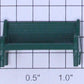 Plasticville PV-70G O Gauge Dark Green Plastic Bench Figure