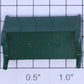 Plasticville PV-70G O Gauge Dark Green Plastic Bench Figure