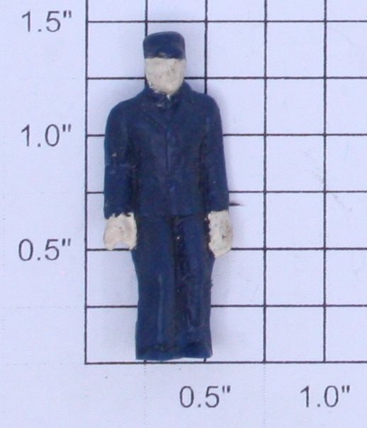 Lionel 445-25 O Gauge Painted Blue Figure with Slotted Bottom