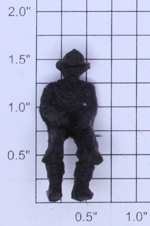 Lionel 52-26 O Gauge Black Seated Fireman Figure for Ladder Car 