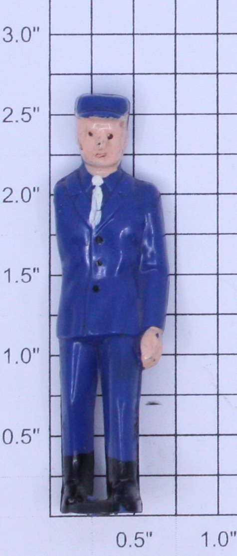 Lionel 145-27 O Gauge Blue Painted Gateman Figure w/o Right Arm, Lantern or Stud