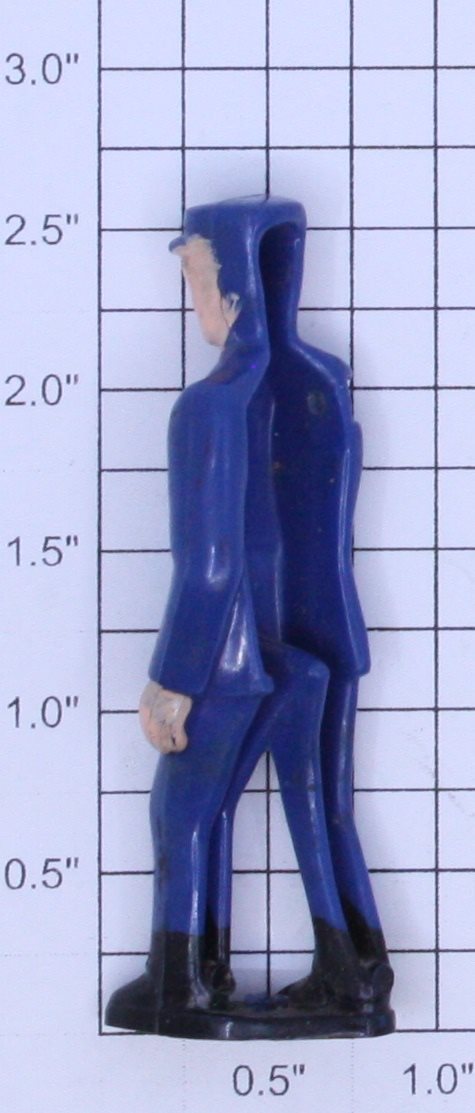 Lionel 145-27 O Gauge Blue Painted Gateman Figure w/o Right Arm, Lantern or Stud