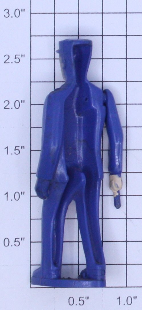 Lionel 145-27 O Gauge Blue Painted Gateman Figure without Stud or Lantern