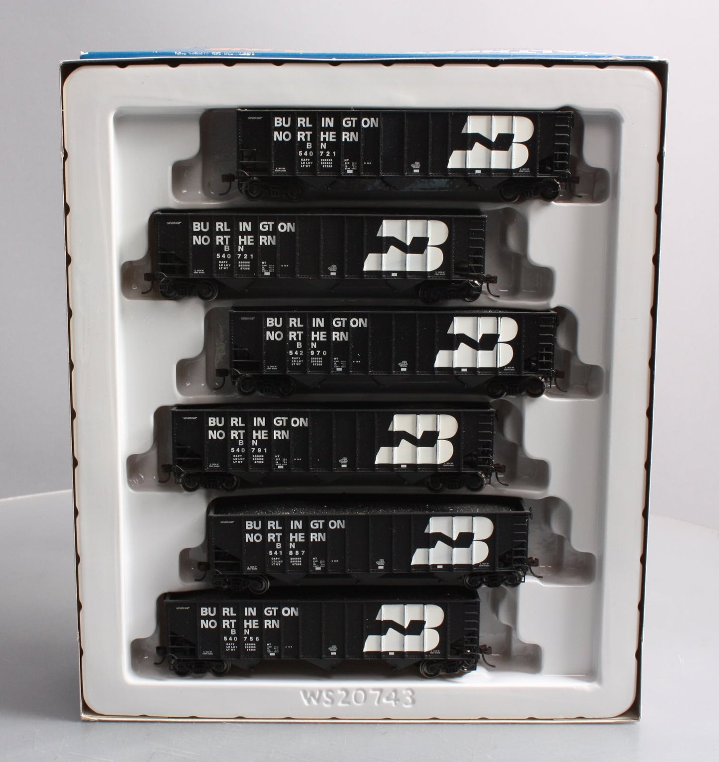 Walthers 932-7851 HO Scale BN Bethlehem 100 Ton Coal Hopper Set (Set of 6) LN/Box