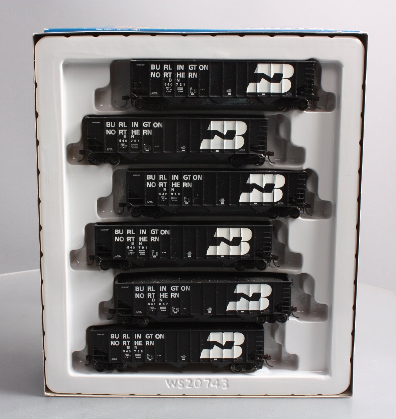 Walthers 932-7851 HO Scale BN Bethlehem 100 Ton Coal Hopper Set (Set of 6) LN/Box