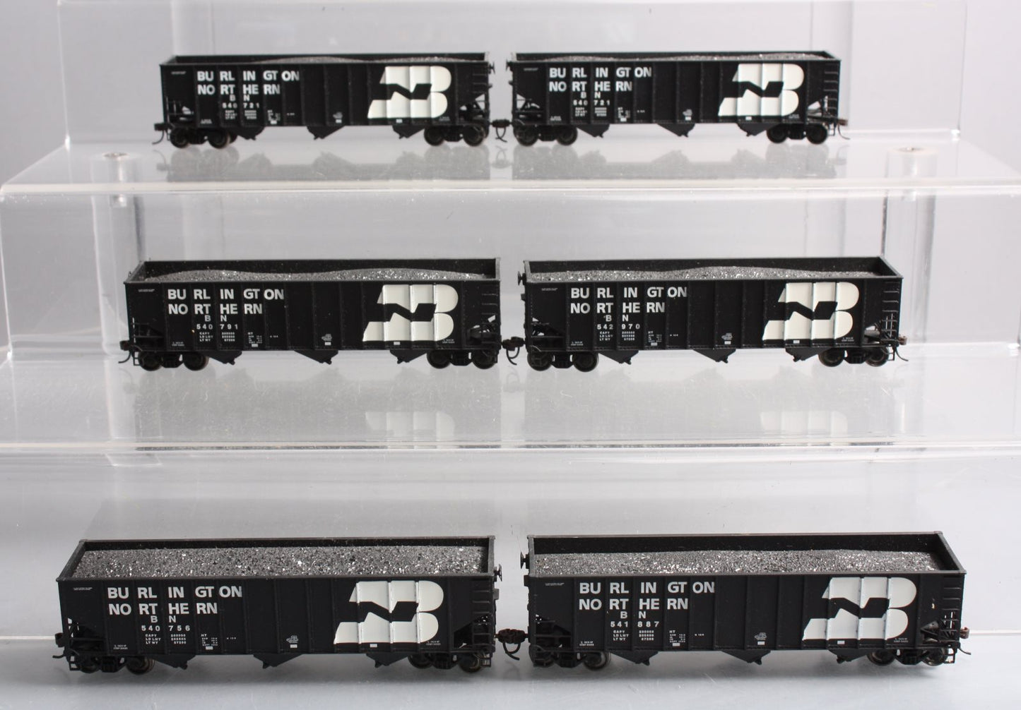 Walthers 932-7851 HO Scale BN Bethlehem 100 Ton Coal Hopper Set (Set of 6) LN/Box