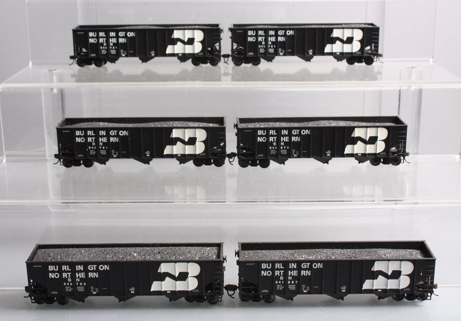 Walthers 932-7851 HO Scale BN Bethlehem 100 Ton Coal Hopper Set (Set of 6) LN/Box