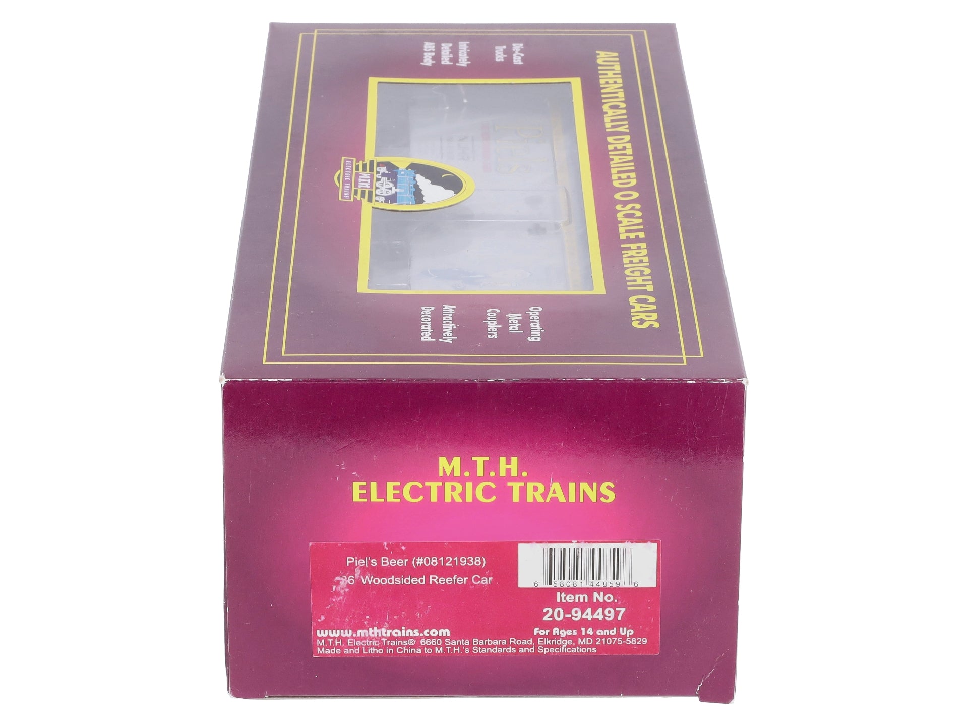 MTH 20-94497 O Piel's Beer 36' Woodsided Reefer Car #08121938 LN/Box