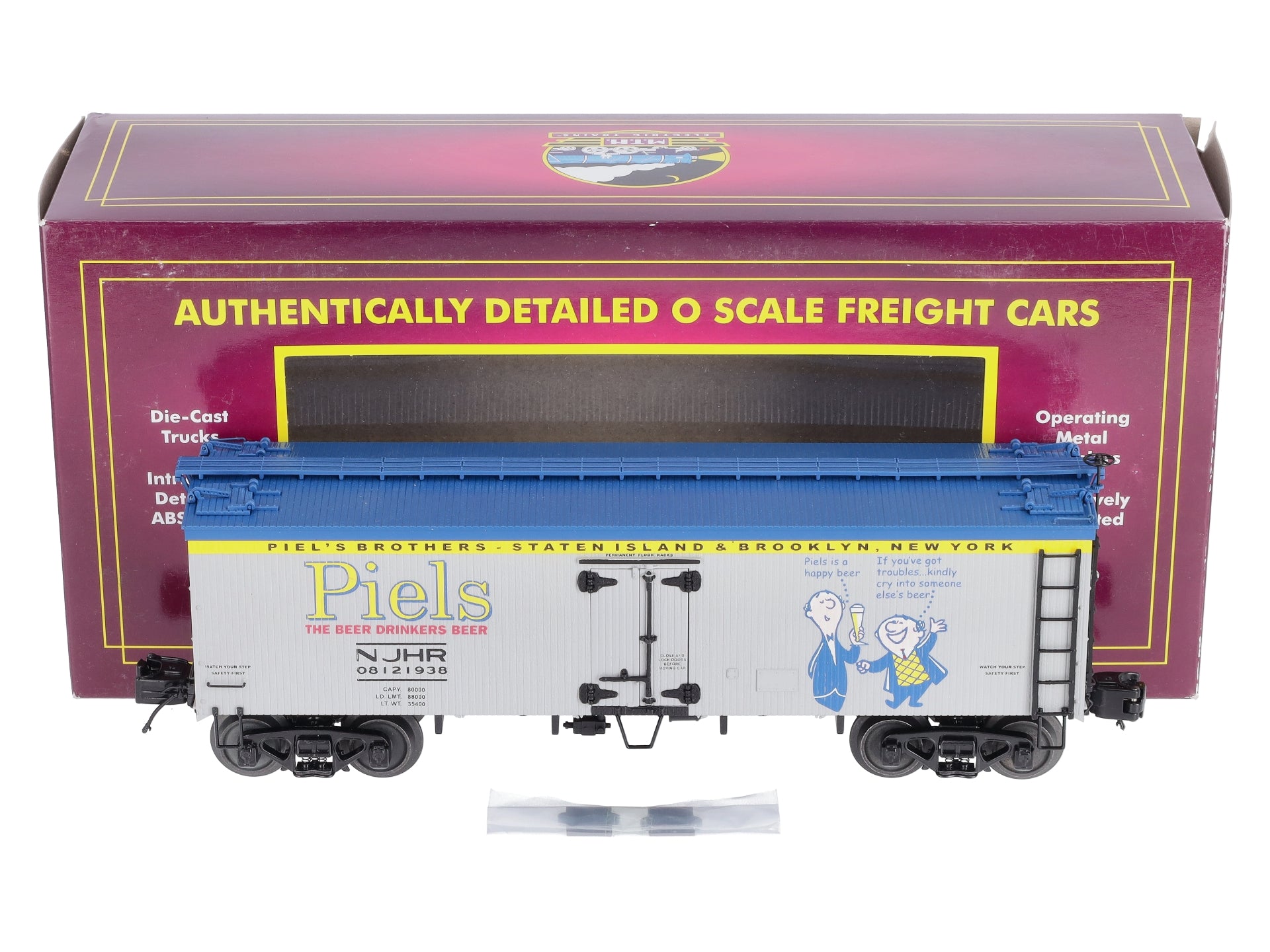 MTH 20-94497 O Piel's Beer 36' Woodsided Reefer Car #08121938 LN/Box