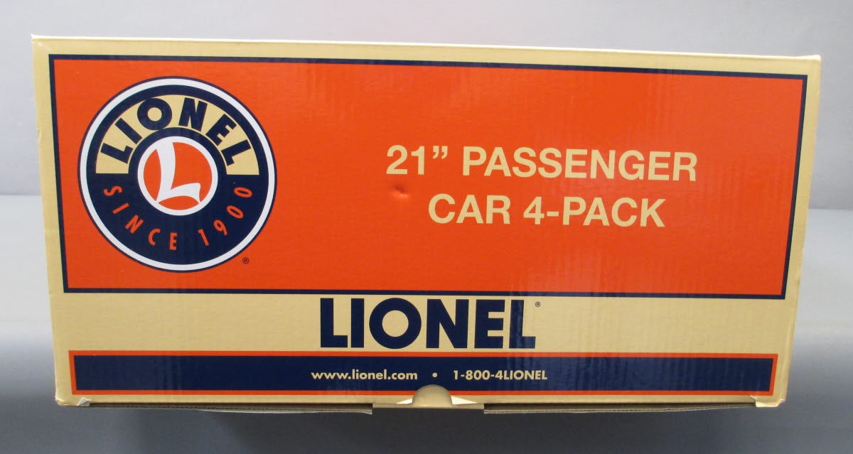Lionel 2127460 O Gauge Erie Lackawanna 21" Passenger Car 4-Pack LN/Box